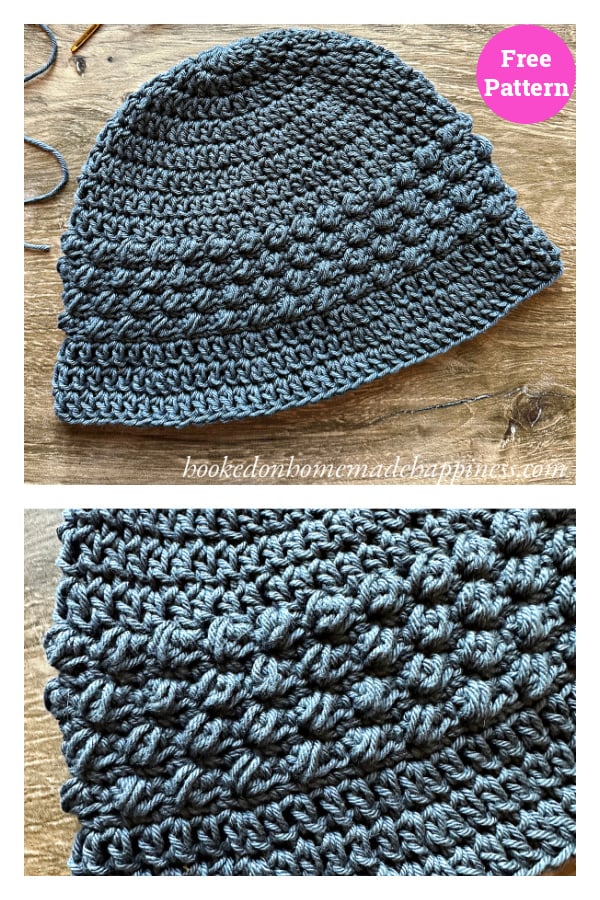 Pebble Bucket Hat Free Crochet Pattern