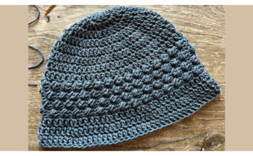 Pebble Bucket Hat Free Crochet Pattern