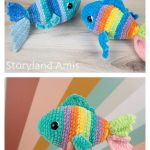 Plush Rainbow Fish Free Crochet Pattern
