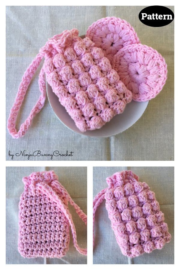 Soap Saver Sack and Face Rounds Crochet Pattern