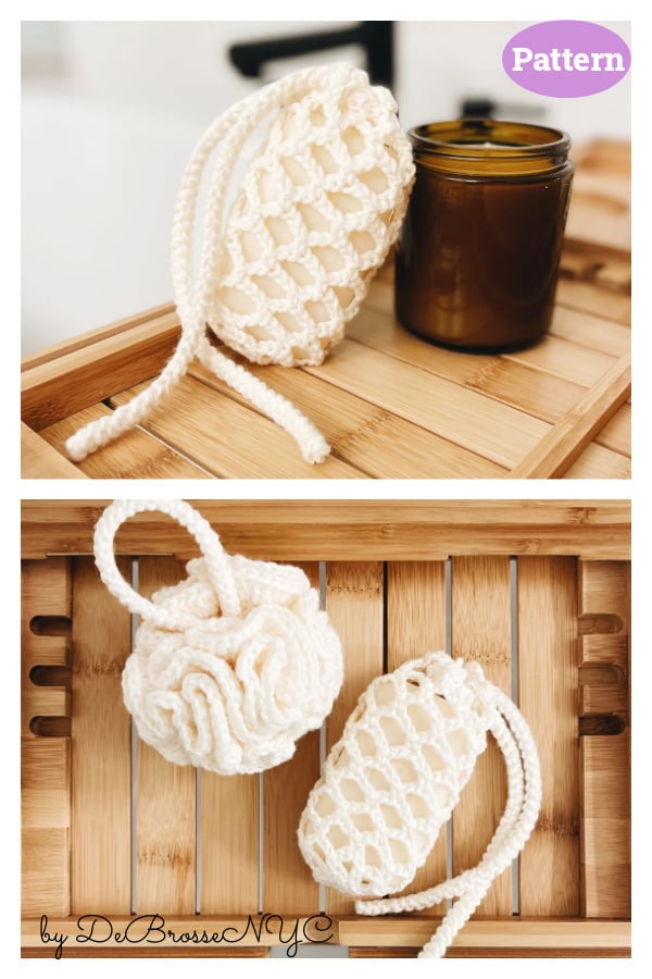 Soap Saver and Loofa Bath Set Crochet Pattern
