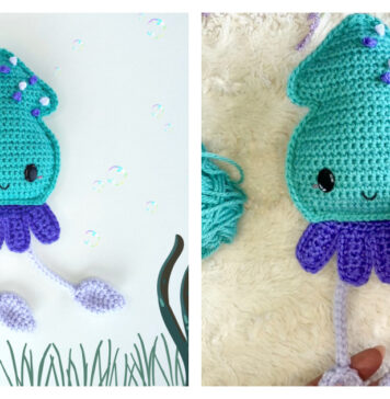 Squid Amigurumi Free Crochet Pattern