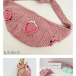 Strawberry Bum Bag Free Crochet Pattern