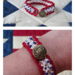 Sweet Liberty Bracelet Free Crochet Pattern