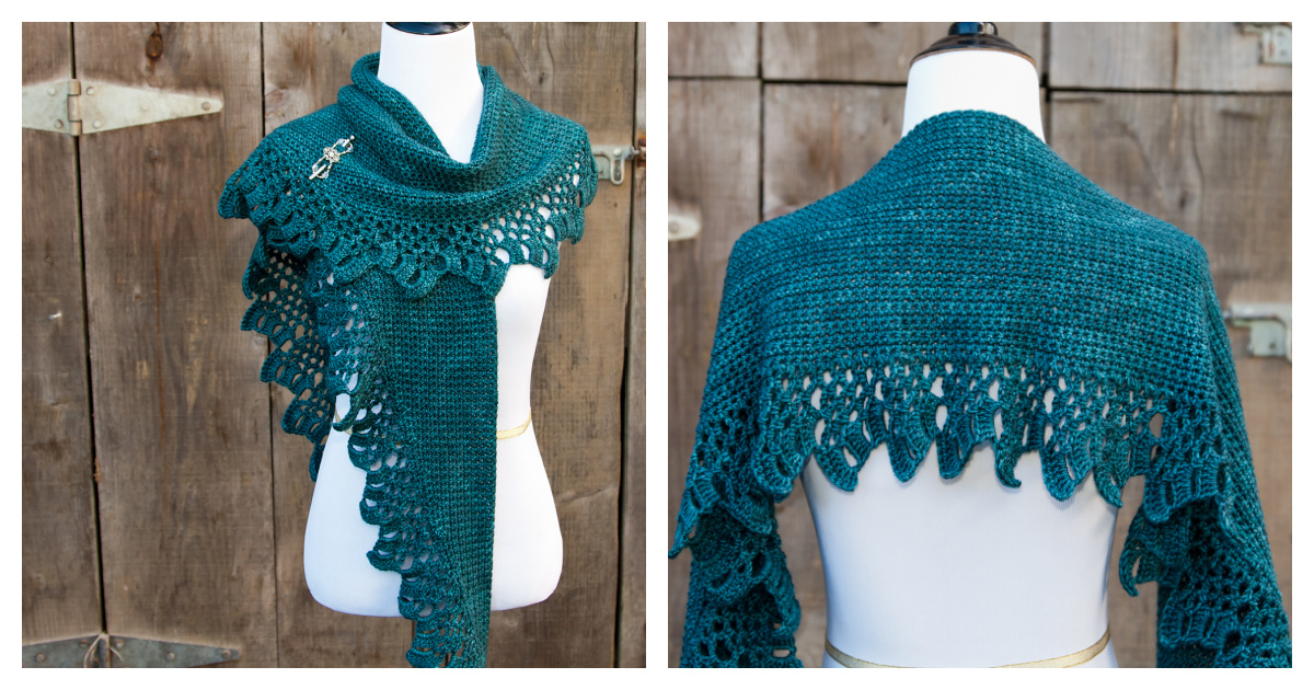 Topelt Shawl Free Crochet Pattern