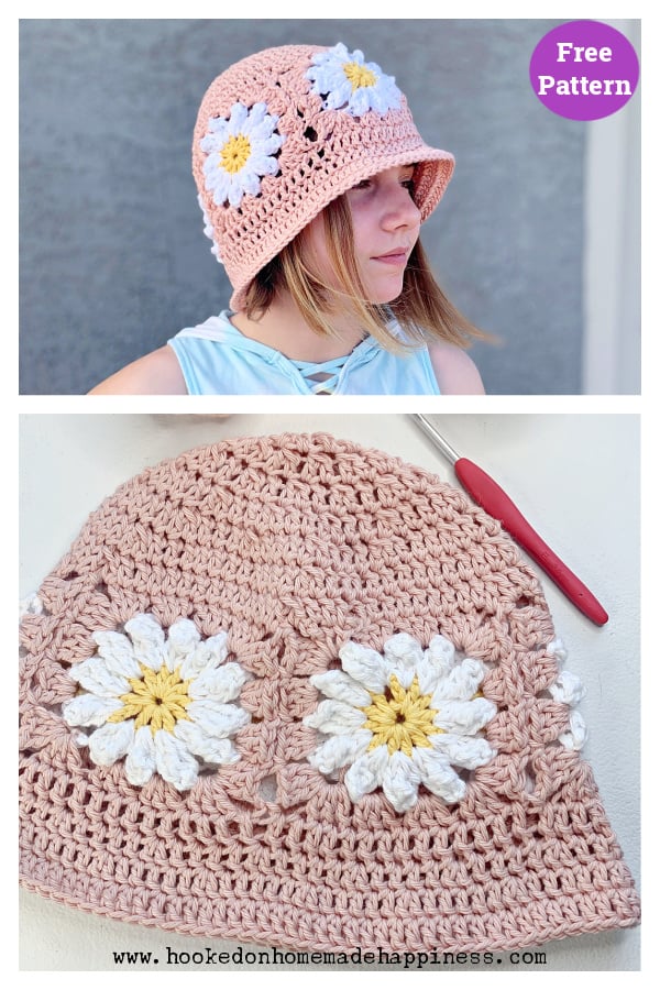 Blossom Bucket Hat Free Crochet Pattern