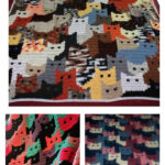 Cats in a Row Afghan Crochet Pattern