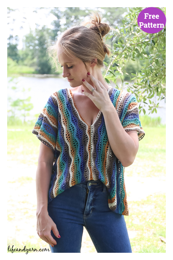 Country Sunset Top Free Crochet Pattern