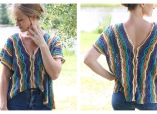 Country Sunset Top Free Crochet Pattern