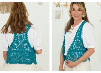 Flower Bomb Vest Free Crochet Pattern