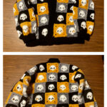 Granny Square Skull Sweater Free Crochet Pattern