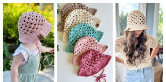 Granny Stitch Bucket Hat Free Crochet Pattern and Video Tutorial
