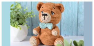 Hazel the Bear Amigurumi Free Crochet Pattern