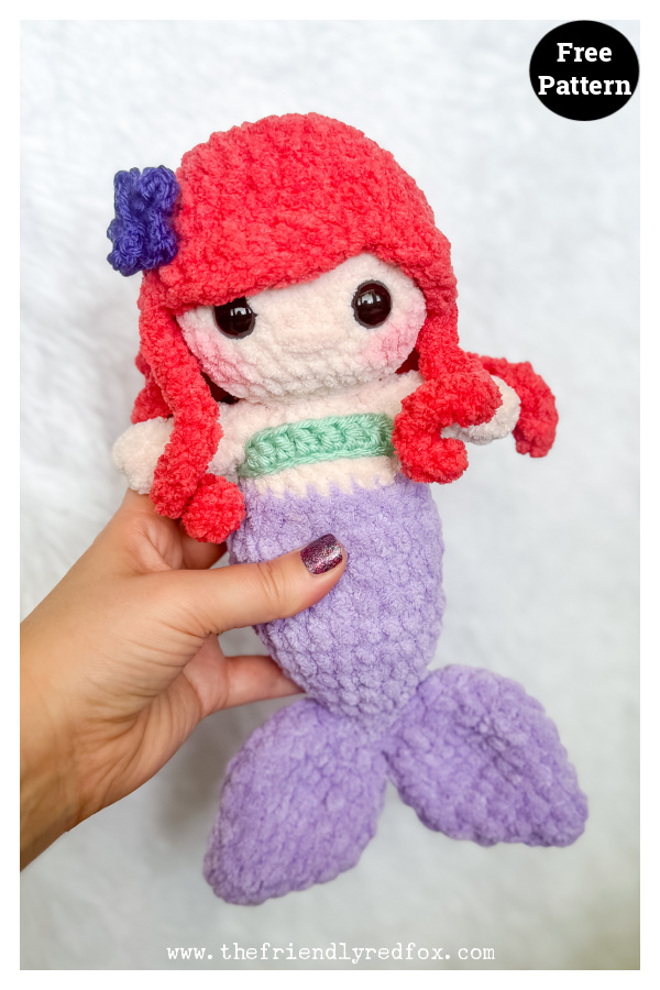 Plush Mermaid Amigurumi Free Crochet Pattern