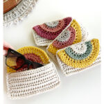 Rainbow Glasses Case Free Crochet Pattern and Video Tutorial