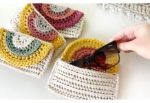 Rainbow Glasses Case Free Crochet Pattern and Video Tutorial