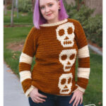 Sally Skulls Pullover Crochet Pattern