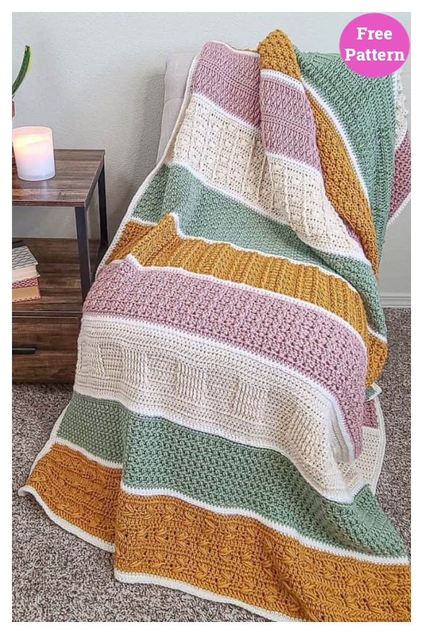 Serenity Throw Blanket Free Crochet Pattern