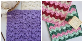 Shell Stitch Washcloth Free Crochet Patterns