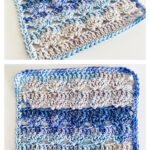 Simple Shell Washcloth Free Crochet Pattern