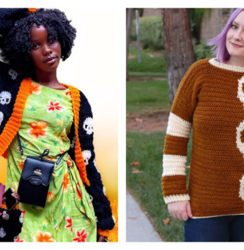 Skull Sweater Crochet Patterns