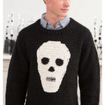 Skull Sweater Free Crochet Pattern