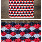 Solid Shell Washcloth Free Crochet Pattern