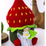 Strawberry Summer Gnome Amigurumi Free Crochet Pattern