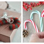 10+ Christmas Candy Cane Crochet Patterns