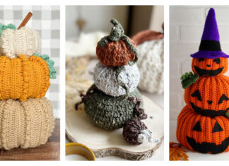 8 Stacked Pumpkins Free Crochet Pattern