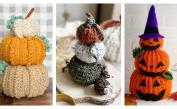 8 Stacked Pumpkins Free Crochet Pattern