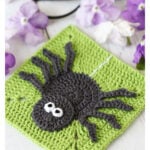 Creepy crawly Spider Granny Square Free Crochet Pattern