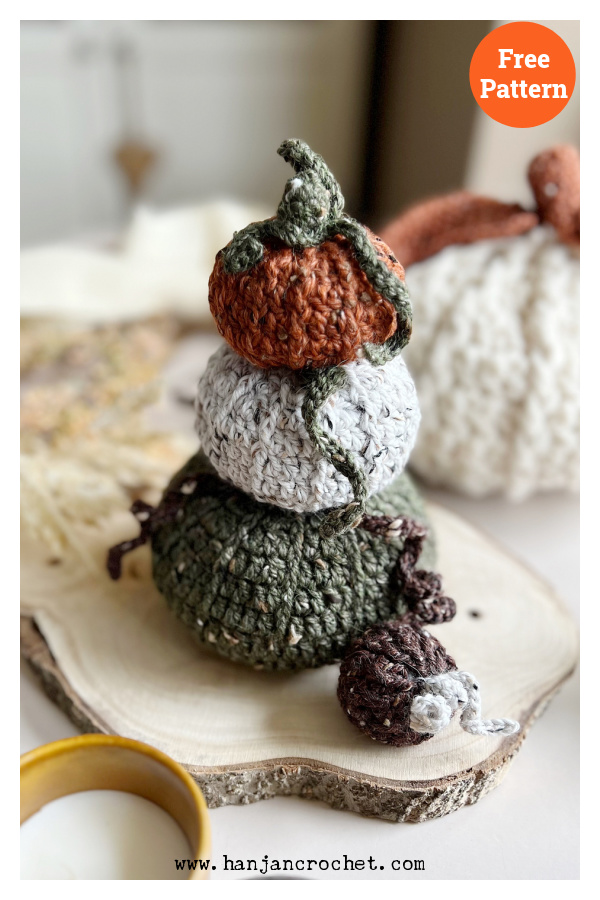 Easy Tweed Pumpkins Free Crochet Pattern