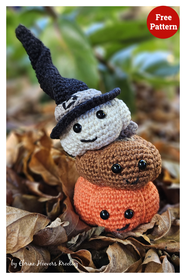 Pat, Pip and Puck Pumpkin Free Crochet Pattern