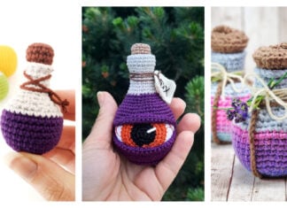 Potion Bottle Amigurumi Crochet Patterns