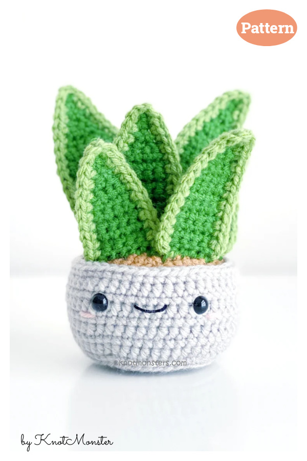 Snake Plant Sansevieria Crochet Pattern