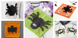 Spider Granny Square Motif Crochet Patterns