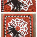 Spider Web Afghan Block Free Crochet Pattern