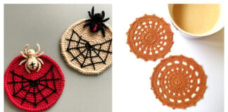 10+ Halloween Spider Web Coaster Crochet Patterns