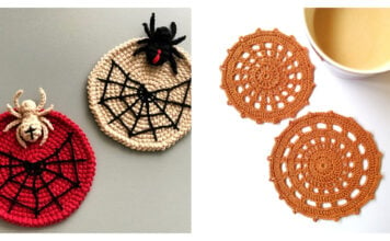 10+ Halloween Spider Web Coaster Crochet Patterns