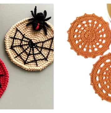 10+ Halloween Spider Web Coaster Crochet Patterns