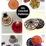 10+ Halloween Spider Web Coaster Crochet Patterns