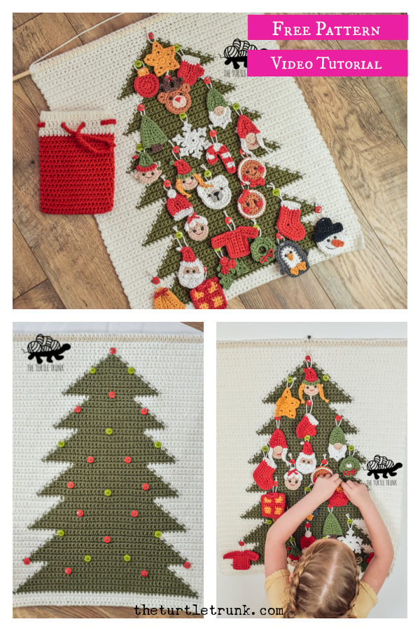 Advent Calendar Free Crochet Pattern and Video Tutorial