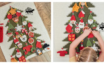 Advent Calendar Free Crochet Pattern and Video Tutorial