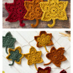 Autumn Maple Leaf Garland Free Crochet Pattern