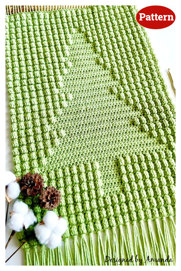 Bobble Christmas Wall Hanging Crochet Pattern