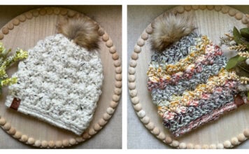 Bubble Beanie Hat Free Crochet Pattern and Video Tutorial