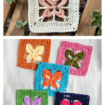 Butterfly Garden Square Crochet Pattern