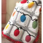 Christmas Lights Blanket Free Crochet Pattern