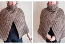 Cross-Over Poncho Free Crochet Pattern